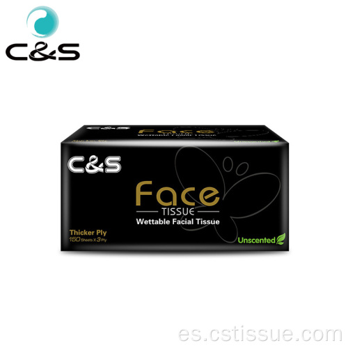 Tejido facial de 3 capas fuerte incluso húmedo